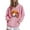 2-Pink, variant on Sweatshirt for Women Long Sleeved Hooded Sport Hooded Print Halloween Winter Sweatshirt Black,Womens Tops