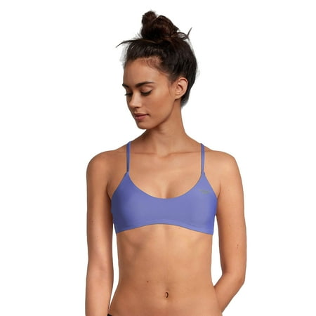 Speedo Women #39 s Swimsuit TopEndurance Tie Back Demi Baja Blue