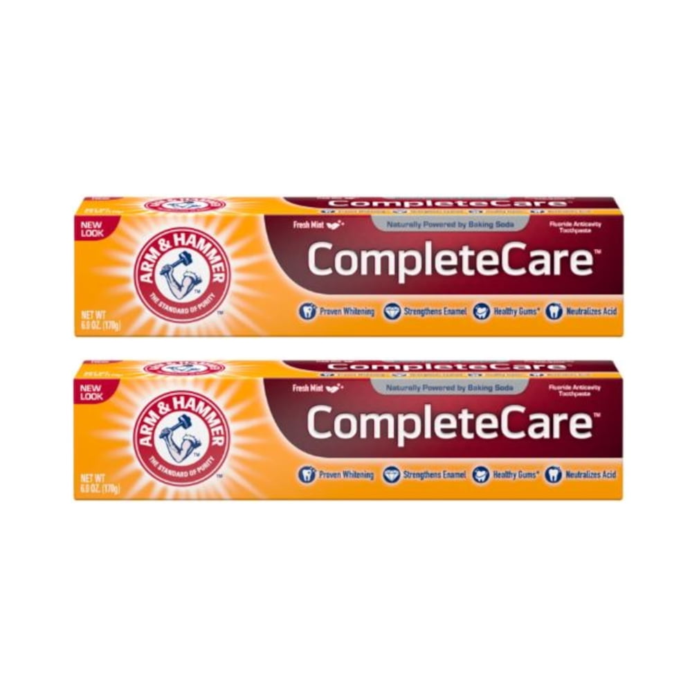 2 Pack Arm & Hammer Complete Care Toothpaste Fresh Mint 6oz Each