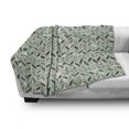 thumbnail image 3 of Chevron Soft Flannel Fleece Throw Blanket, Grunge Herringbone Zigzag Pattern with Stripes and Rectangles Pastel Toned Image, Cozy Plush for Indoor and Outdoor Use, 60" x 80", Multicolor, by Ambesonne, 3 of 6