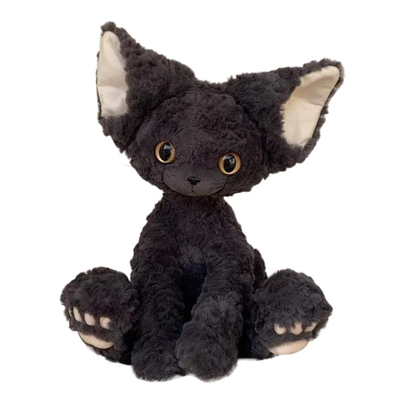 ZJNGJC Cat Plush Cute Stuffed Plushie Doll Purrfect Companion For Cat Lovers Soft Huggable Toy Soft and Comfortable Occasions Great Gift for Kid Black