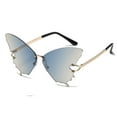 thumbnail image 1 of Styesk Sunglasses Womens Woman Rimless Shape Sunglasses For Beach Summer Sunglasses Womens Trendy, 1 of 3