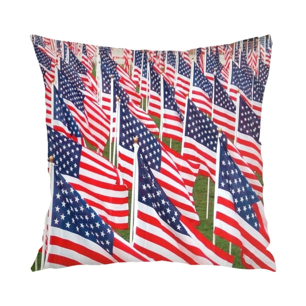 Memorial Day Pillow Covers 18x18 for Memorial Day Decorations,Memorial