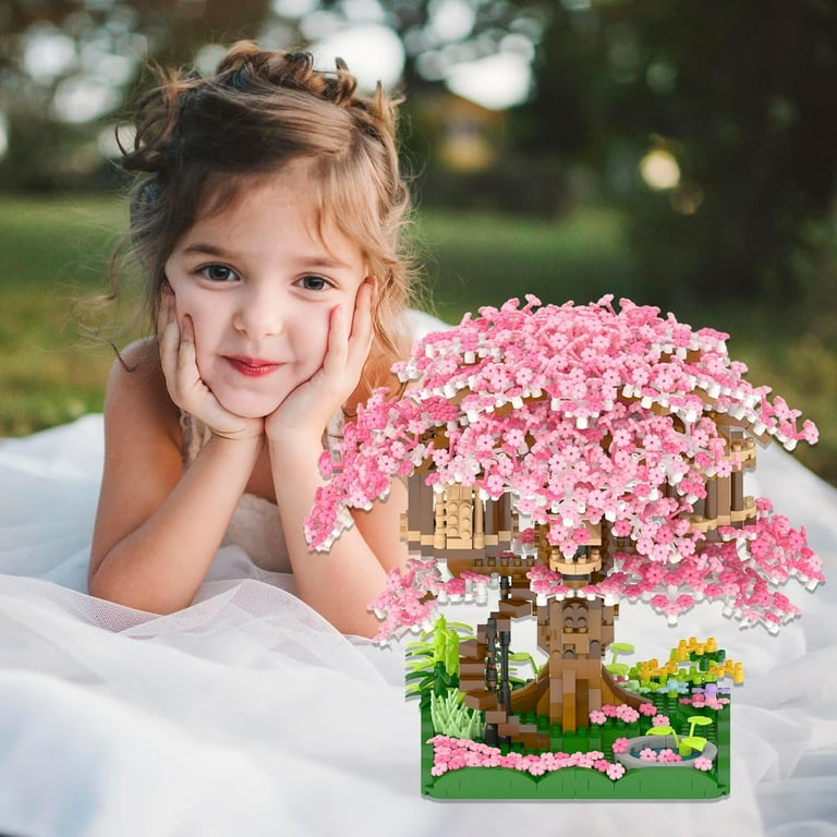 2028Pcs Japanese Flower House Building kit for Adults Bonsai