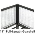 thumbnail image 4 of Llinc Store Twin Bunk Black Easy Assembly Metal Bunk Bed with White Mesh Guard Rail, 4 of 7