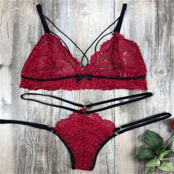 La Belle Fantastique Lingerie set | Lingerie set black/red | Erotic lingerie | Sexy underwear | Honeymoon lingerie