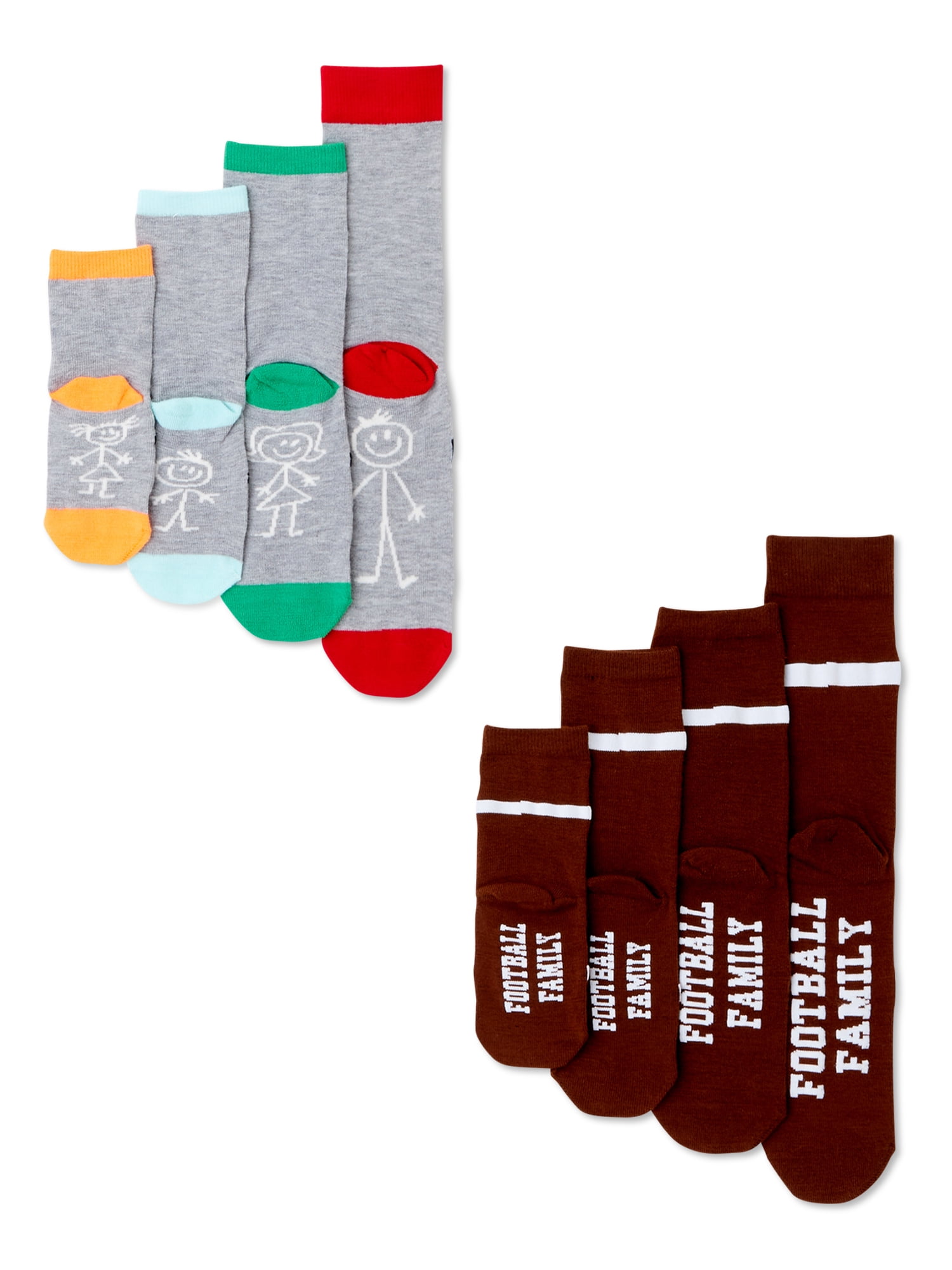 Family Fun Socks Set, 8-Piece
