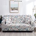 thumbnail image 1 of CHOK 2024 Colorful Abstract Ink Adjustable Sofa Cover Stripes Plaids And Covers Retro Sofa Covers Set Extensible Sofa Cover, 1 of 6