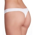 thumbnail image 2 of DKNY Intimates White Cotton Solid Everyday Thong Size: M, 2 of 3