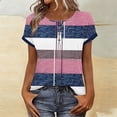 thumbnail image 1 of Haivin Short Sleeve Crew Neck T Shirt with Printed Graphic 2026 Soft Cotton Casual Top for wmen, 1 of 8