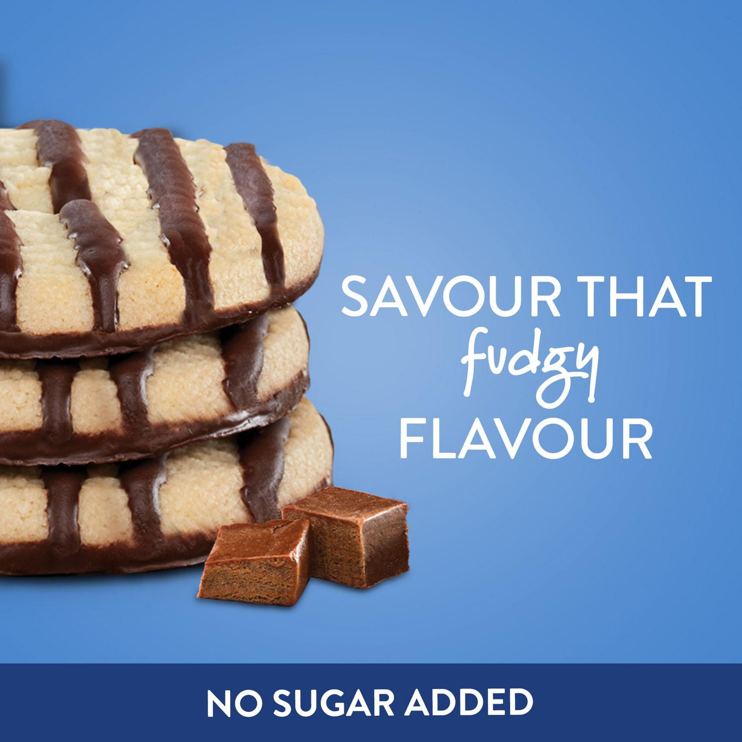 Voortman No Sugar Added Fudge Striped Shortbread Cookies, 320 g