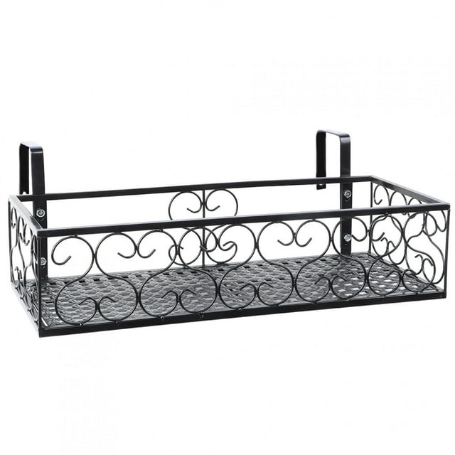 Plant Shelf,Iron Balcony Hanging Flower Balcony Flower Rack Flower Pot Rack Quality You Can Trust