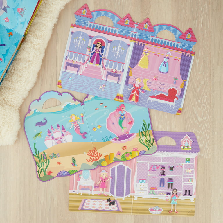 Melissa & Doug Fairy, Princess, Dress-Up & Play House Reusable Sticker Pad Bundle