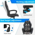 thumbnail image 5 of YRLLENSDAN Gaming Chair Comfy Computer Chair with Vibration Massage Heavy Duty Gaming Chair Adjustable PU Leather Office Desk Chair Cheap Rolling Gaming Chair Gamer Chair for Adults, Camo, 5 of 8