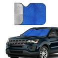 thumbnail image 4 of Bingfone Blue Glitter Car Windshield Sun Shade Protector Keep Your Vehicle Cool Sun Shield Visor Cover Foldable-Small, 4 of 9