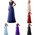 thumbnail image 6 of Women Ladies Bridesmaid Wedding Maxi Dress Cocktail Prom Ball Gown Evening Party, 6 of 7
