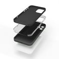 thumbnail image 3 of Red Ember Shockproof Case for iPhone, Ultra Slim Protective Liquid Silicone Matte Finish Phone Case - iPhone 12 Pro Max - Black, 3 of 5