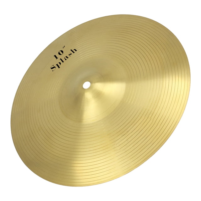 CTIRCHIU Lightweight Golden Drum Set Crash Cymbal with Sturdy Metal Build and Simple Elegant Design