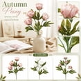 thumbnail image 2 of Peony Artificial Flowers | Pink Artificial Flowers for Home Decor Indoor | Fall Flowers Artificial for Weddings and Parties | Artificial Flower Bouquet for Decorations, 2 of 6