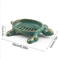 thumbnail image 3 of LEFXSMR Soap Holder, Vintage Casts Iron Turtle Soap Tray, Soap Dish for Bathroom Shower & Kitchen Sponge Caddy, Mint Green, 3 of 6