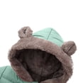 thumbnail image 7 of enyan Toddler Baby Coat Bear Hooded Winter Jacket Fleece Snowsuit Windproof Outerwear for Infant Boy Girl Green，12-18 Months, 7 of 7