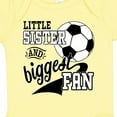 thumbnail image 4 of Inktastic Little Sister and Biggest Fan Soccer Player Girls Baby Bodysuit, 4 of 5