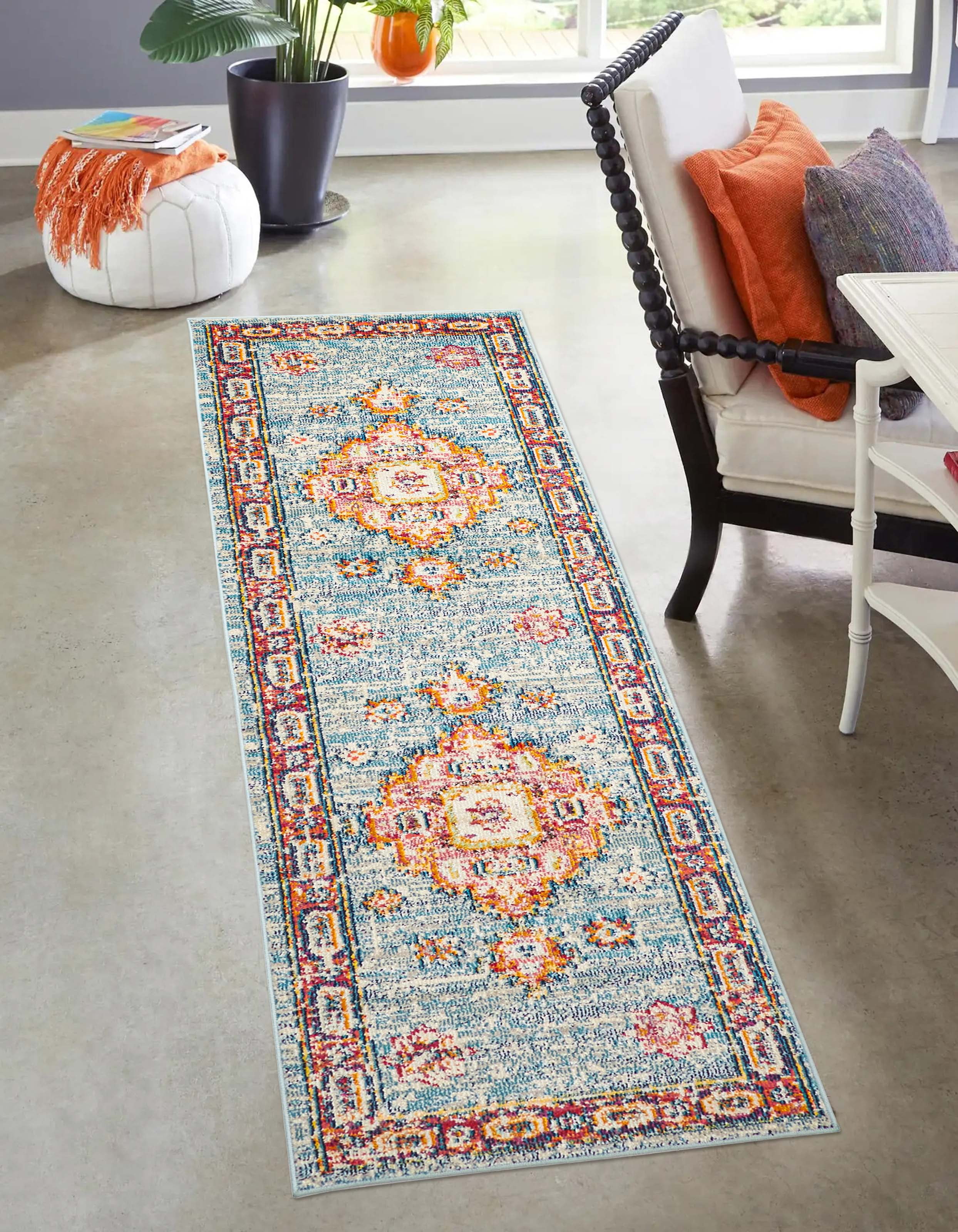 ECARPET Aldora Traditional Area Rug for Living Room, Bedroom, Dining Entrance, Hallway and More