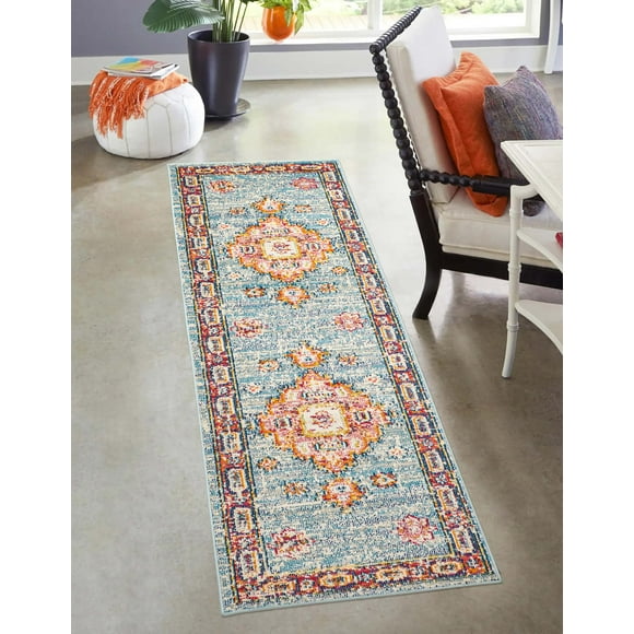 ECARPET Aldora Traditional Area Rug for Living Room, Bedroom, Dining Room, Entrance, Hallway and More