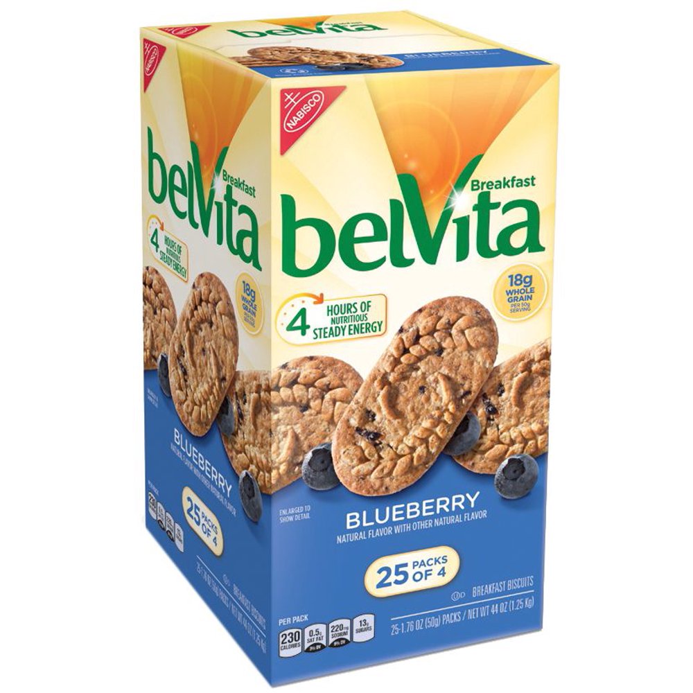 Belvita Blueberry Breakfast Biscuits 25 Count.