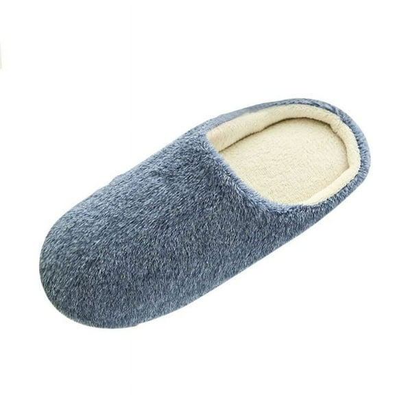Slippers for Women Mens Winter Warm Memory Foam Cotton Home Slippers Soft Plush Fleece Slip on House Slippers for Girls Boys Indoor Outdoor Shoes