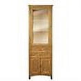 thumbnail image 2 of Westport Bay 2240-0032-3215 24 x 78 in. Linen Cabinet in Oak Glaze Finish with 1 Glass Door, 2 of 2