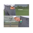 thumbnail image 7 of Little Donkey Andy Men's Lightweight Flat Front Dress Golf Pants with 5 Pockets, Stretch Casual Work Slacks, Classic Fit (Gray 2XL), 7 of 7