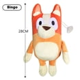 thumbnail image 1 of Bluey figuras de Anime de 28CM, muñecos de peluche de Bingo familiar, animación de perro periférico, papá Bandit y Mamá, juguetes de peluche de Chilli, regalo para niños, 1 of 6