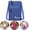 Blue, variant on Clossjun Men Women Crossbody Bag Lightweight Fabric Phone Purse with 2 Zipper Mini Handbag Adjustable Belt Casual Packs For Work Out Back To School Saffron
