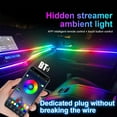 thumbnail image 4 of QHUDLV RGB Ambient Light Strips,18‑in‑1 Interior Kit,App Controlled Atmosphere, 4 of 7