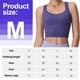 thumbnail image 2 of Ropa interior deportiva para mujer Chaleco de entrenamiento con almohadilla cruzada en la espalda Top desnudo de soporte medio para mujer - Púrpura, 2 of 6