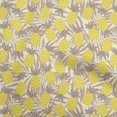 thumbnail image 1 of oneOone Polyester Spandex Brown Fabric Tropical Pineapple With Leaf Dress Material Fabric Print Fabric By The Yard 56 Inch Wide, 1 of 4