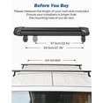 thumbnail image 5 of JOYTUTUS Universal Lockable Ski Rack Snowboard Rack for Car Roof - 6 Pairs Ski / 4 Snowboard Capacity Sliding Extension, 5 of 8