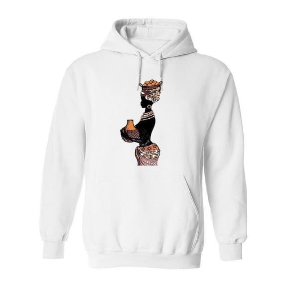 African Ethnic Pattern Turban Hoodie Women -Image by Shutterstock, Female 3X-Large