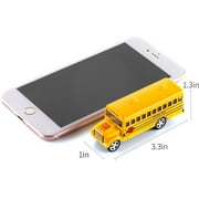 Yellow School Bus with Pull-Back Action Diecast Toy Model 5 Long