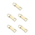 thumbnail image 1 of Langgg 3pcs/set Reusable Zippers Pull Tab - Universal Metal Zippers Replacement Zippers Replacement Header Number 3 * Gold 5Set, 1 of 6