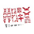 thumbnail image 3 of HILABEE 1/16 RC Car Upgrade Set Easy Installation Aluminum Alloy for 16207 H16 16208 red, 3 of 7