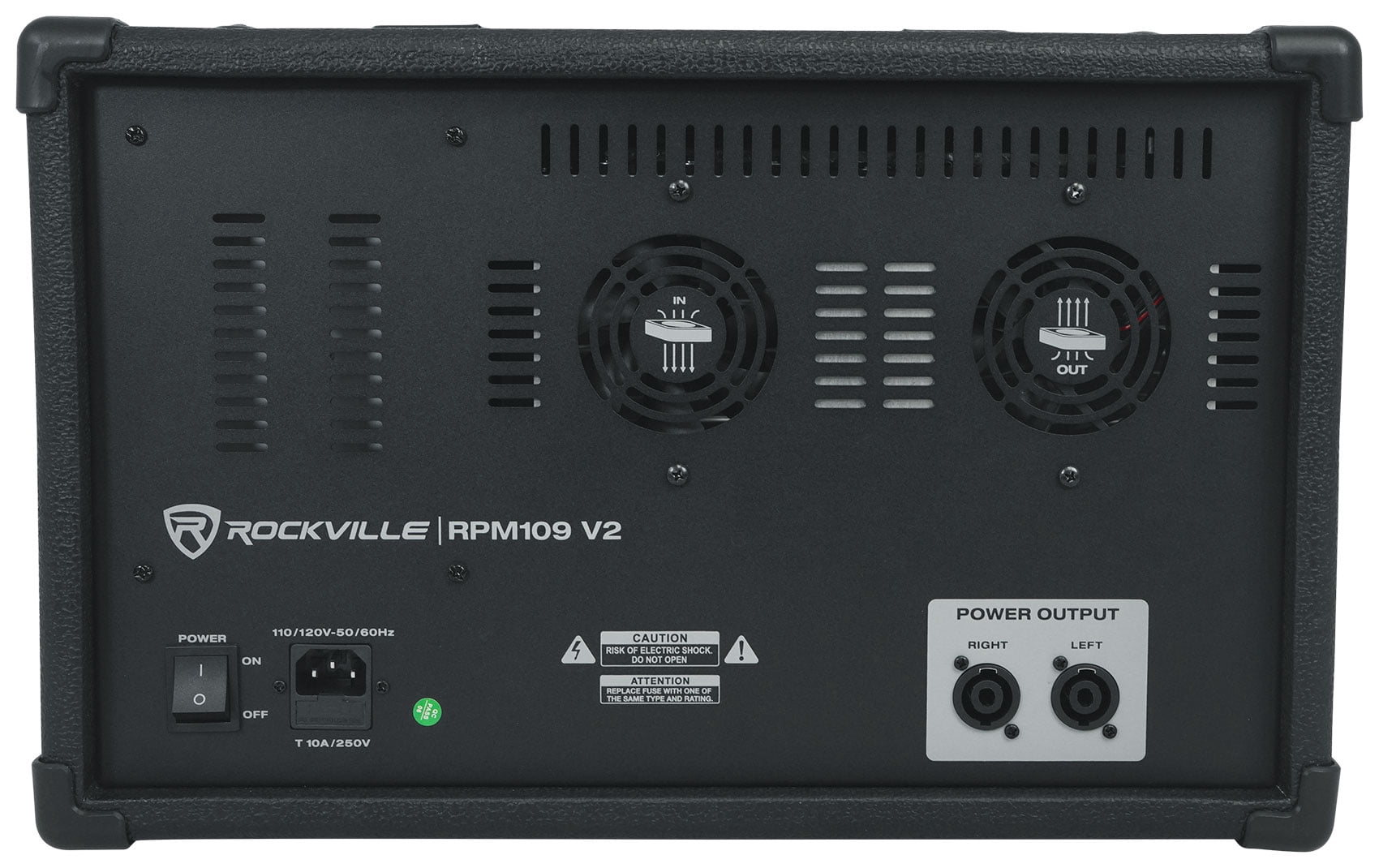 Rockville RPM109 12 Channel 4800w Powered Mixer , 7 Band EQ+8-Ch Snake Cable