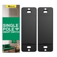thumbnail image 2 of Black Smart Switch by Martin Jerry | 2 Pack Smart Light Switch compatible with Alexa and work with Google Home, 2.4G WiFi Smart Home Devices and Needs Neutral Wires, 2 of 4