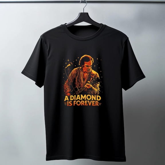 Vintage Neil Diamond T-Shirt – 70s Rock Concert Graphic Tee, Classic Retro Music Fan Shirt, Vintage Singer Tribute Unisex T-Shirt Gift for Men Women