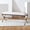 Beige/Black, variant on SAFAVIEH Couture Carmelo Solid Linen Contemporary Bench, Beige/Black