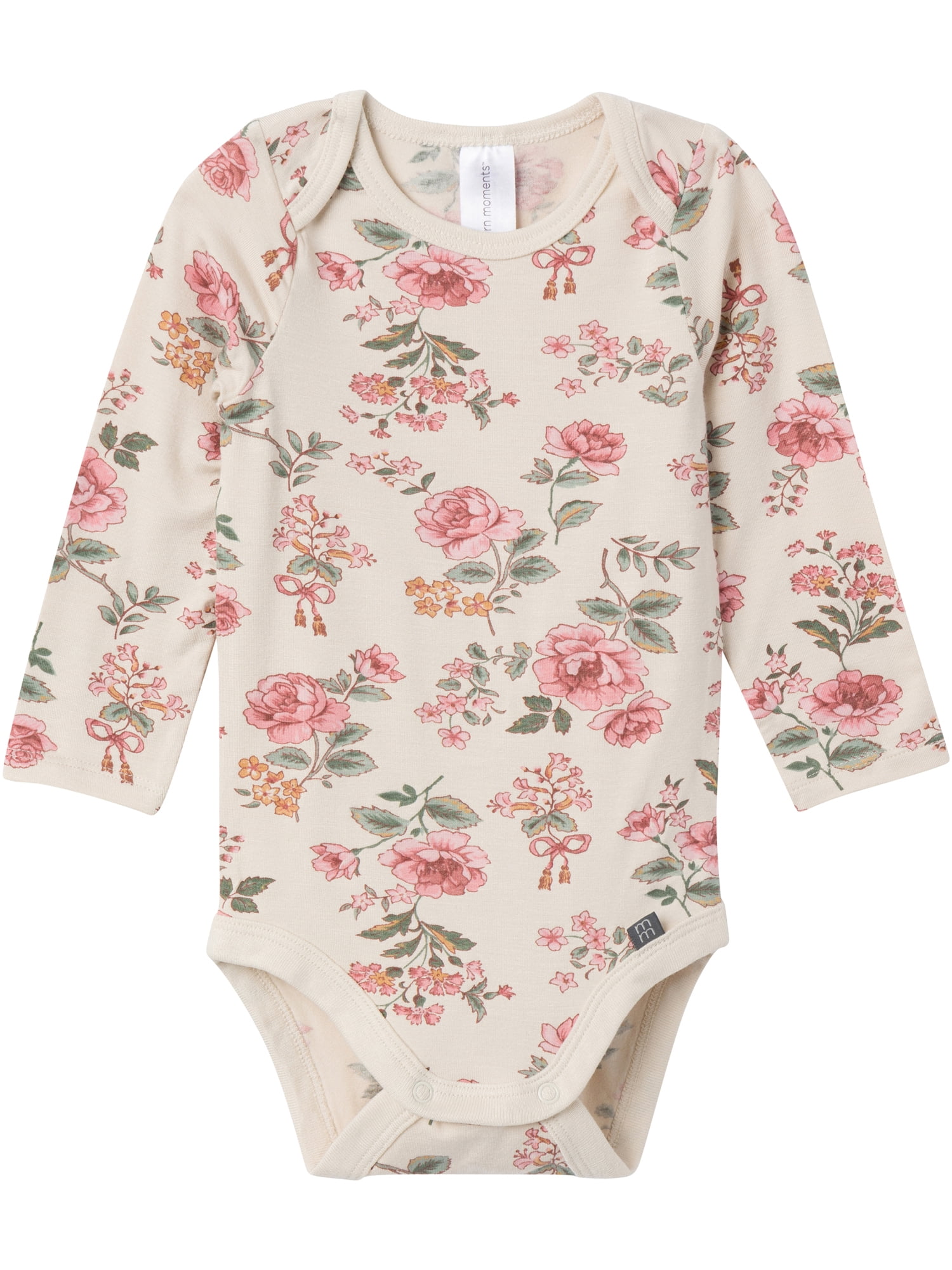 Modern Moments by Gerber Gender Neutral Super Soft Viscose Long Sleeve Bodysuits, 2-Pack, Sizes Newborn - 12 Months