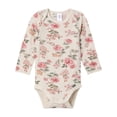 thumbnail image 3 of Modern Moments by Gerber Gender Neutral Super Soft Viscose Long Sleeve Bodysuits, 2-Pack, Sizes Newborn - 12 Months, 3 of 7