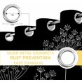thumbnail image 6 of Black Dandelion Blackout Curtains for Bedroom/Living Room, Thermal Insulated Kitchen Curtains, Spring Modern Minimalist Country Flower Grommet Darkening Window Treatment Drapes 27.5"x39"x2, 6 of 8
