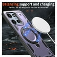 thumbnail image 3 of Decase Case for Moto G 5G (2025), Shockproof Magnetic Phone Case with Ring Stand,Wireless Charging Compatible,Purple, 3 of 6